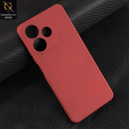 Oppo A5 Pro 4G Cover - Red - ONation Silica Gel Series - HQ Liquid Silicone Elegant Colors Camera Protection Soft Case
