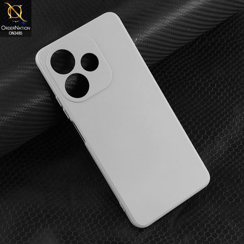 Oppo A5 Pro 5G Cover - White - ONation Silica Gel Series - HQ Liquid Silicone Elegant Colors Camera Protection Soft Case