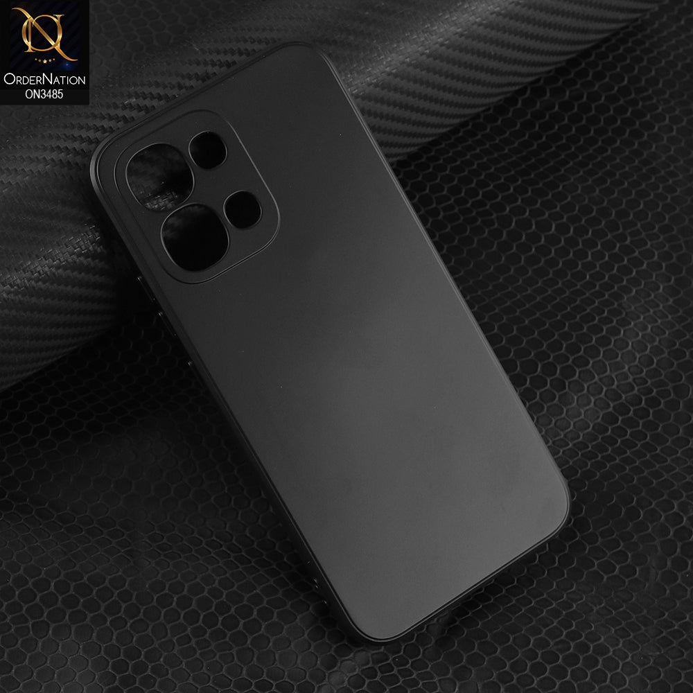Oppo F31 Cover - Black - ONation Silica Gel Series - HQ Liquid Silicone Elegant Colors Camera Protection Soft Case
