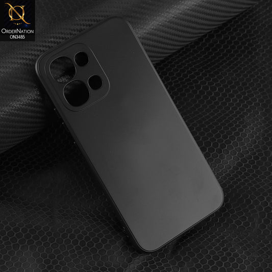 Oppo A6 Pro 5G Cover - Black - ONation Silica Gel Series - HQ Liquid Silicone Elegant Colors Camera Protection Soft Case