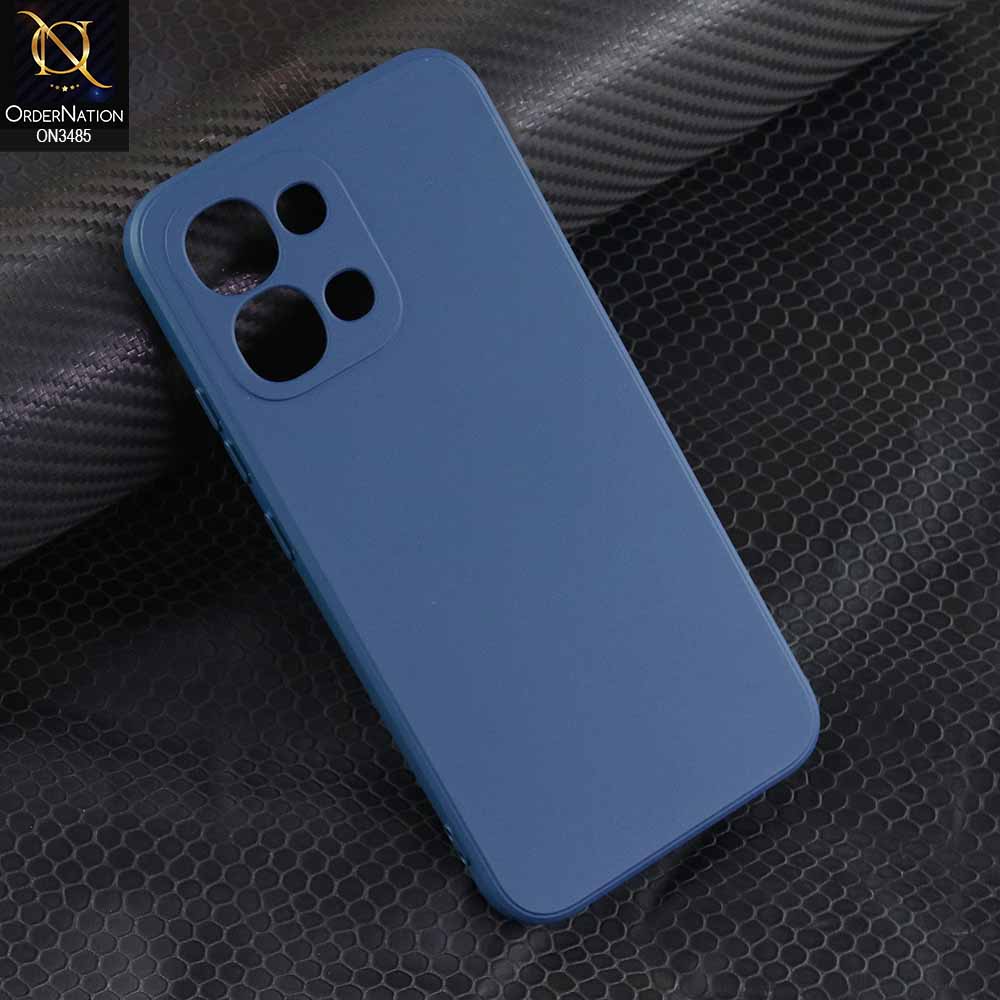 Oppo A6 Pro 4G Cover - Blue - ONation Silica Gel Series - HQ Liquid Silicone Elegant Colors Camera Protection Soft Case