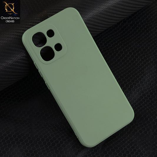 Oppo A6 Pro 4G Cover - Light Green  - ONation Silica Gel Series - HQ Liquid Silicone Elegant Colors Camera Protection Soft Case