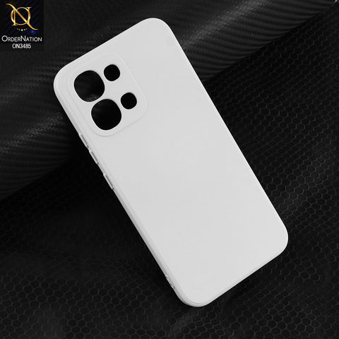 Oppo A6 Pro 5G Cover - White - ONation Silica Gel Series - HQ Liquid Silicone Elegant Colors Camera Protection Soft Case