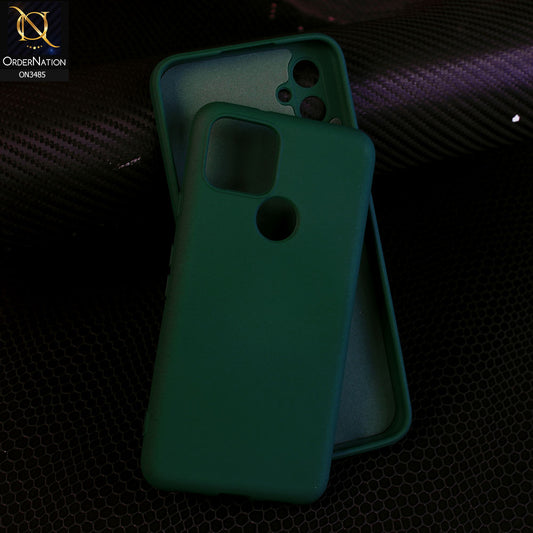 Google Pixel 5 - Dark Green - ONation Silica Gel Series - HQ Liquid Silicone Elegant Colors Camera Protection Soft Case