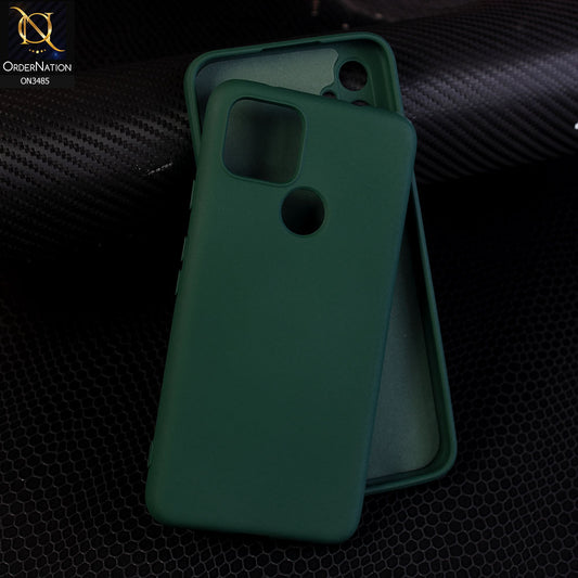 Google Pixel 5 XL - Dark Green - ONation Silica Gel Series - HQ Liquid Silicone Elegant Colors Camera Protection Soft Case