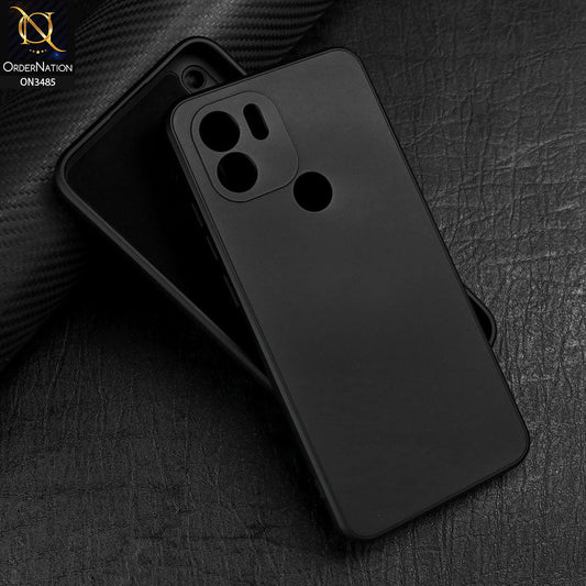 Xiaomi Redmi A1 Plus Cover - Black - ONation Silica Gel Series - HQ Liquid Silicone Elegant Colors Camera Protection Soft Case