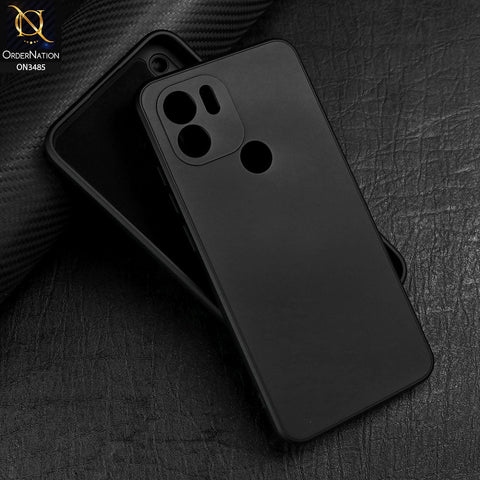 Xiaomi Redmi A1 Plus Cover - Black - ONation Silica Gel Series - HQ Liquid Silicone Elegant Colors Camera Protection Soft Case