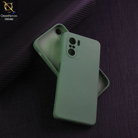 Xiaomi Redmi K40 Cover - Light Green - ONation Bold Series - HQ Liquid Silicone Elegant Colors Camera Protection Soft Case ( Fast Delivery )