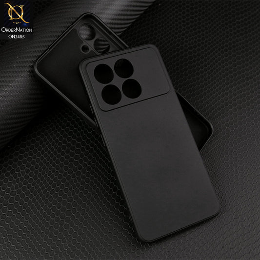 Xiaomi Poco X6 Pro Cover - Black - ONation Silica Gel Series - HQ Liquid Silicone Elegant Colors Camera Protection Soft Case