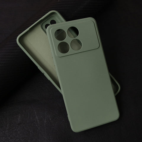 Xiaomi Redmi K70E Cover - Light Green - ONation Silica Gel Series - HQ Liquid Silicone Elegant Colors Camera Protection Soft Case