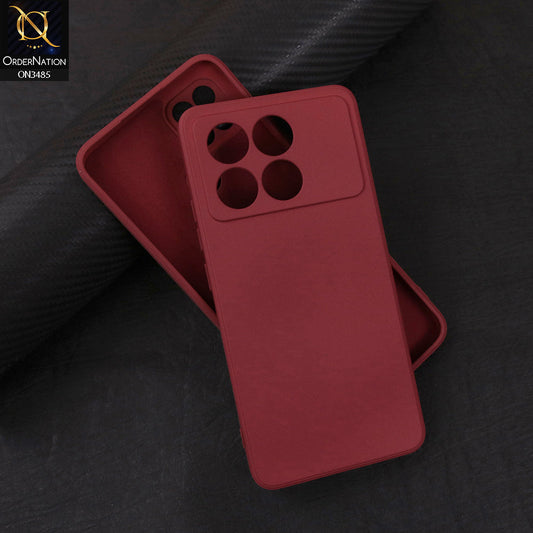 Xiaomi Poco X6 Pro Cover - Red - ONation Silica Gel Series - HQ Liquid Silicone Elegant Colors Camera Protection Soft Case