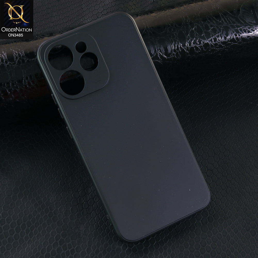 Realme 15T Cover - Black - ONation Silica Gel Series - HQ Liquid Silicone Elegant Colors Camera Protection Soft Case