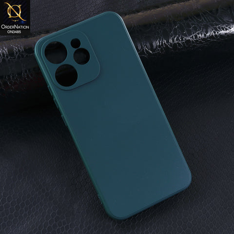 Realme 15T Cover - Green - ONation Silica Gel Series - HQ Liquid Silicone Elegant Colors Camera Protection Soft Case