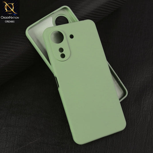 Xiaomi Poco C65 Cover - Light Green - ONation Silica Gel Series - HQ Liquid Silicone Elegant Colors Camera Protection Soft Case