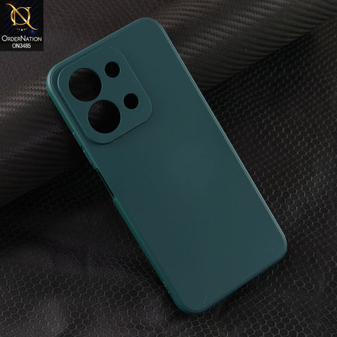 Xiaomi Redmi 15C 5G Cover - Dark Green - ONation Silica Gel Series - HQ Liquid Silicone Elegant Colors Camera Protection Soft Case