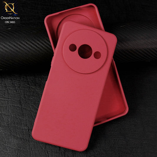 Xiaomi Redmi A3 Cover - Red - ONation Silica Gel Series - HQ Liquid Silicone Elegant Colors Camera Protection Soft Case