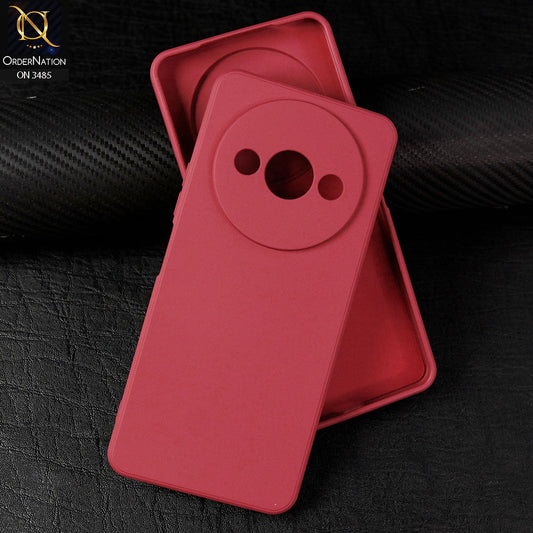 Xiaomi Redmi A3 Cover - Red - ONation Silica Gel Series - HQ Liquid Silicone Elegant Colors Camera Protection Soft Case