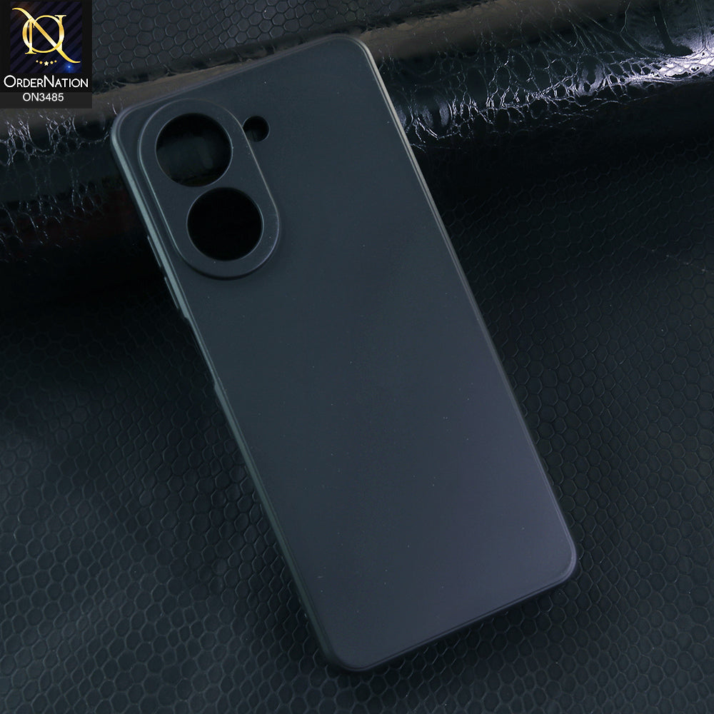 Xiaomi Poco C71 4G Cover - Black - ONation Silica Gel Series - HQ Liquid Silicone Elegant Colors Camera Protection Soft Case