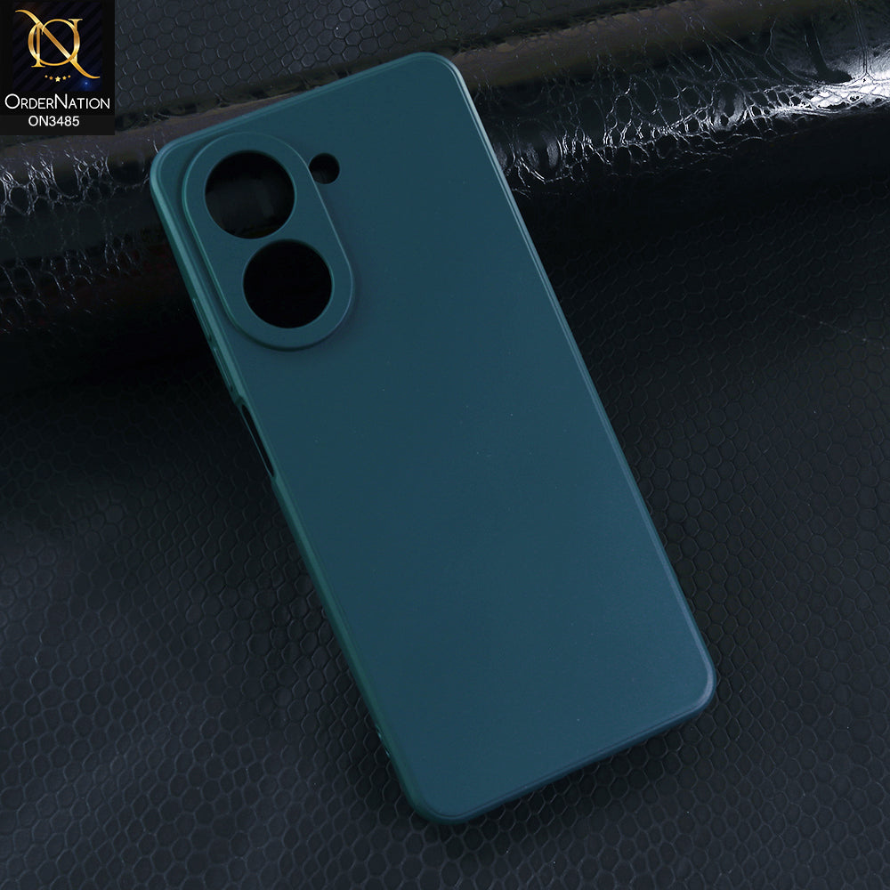 Xiaomi Poco C71 4G Cover - Green - ONation Silica Gel Series - HQ Liquid Silicone Elegant Colors Camera Protection Soft Case