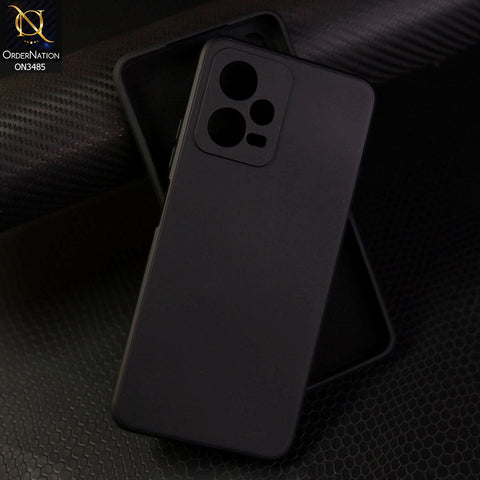 Xiaomi Poco X5 Cover - Black  - ONation Silica Gel Series - HQ Liquid Silicone Elegant Colors Camera Protection Soft Case