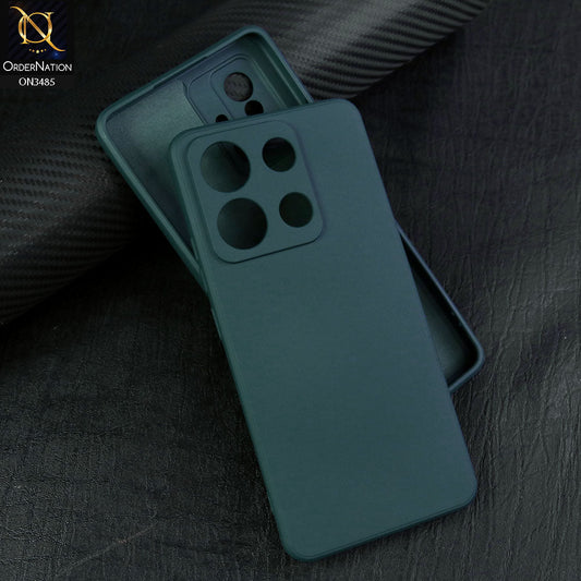 Xiaomi Redmi Note 13 Cover - Dark Green - ONation Silica Gel Series - HQ Liquid Silicone Elegant Colors Camera Protection Soft Case