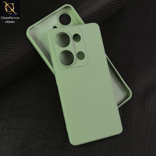 Xiaomi Redmi Note 13 Pro 4G Cover - Light Green - ONation Silica Gel Series - HQ Liquid Silicone Elegant Colors Camera Protection Soft Case