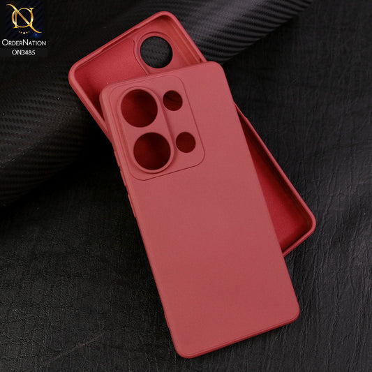 Xiaomi Redmi Note 13 Pro 4G Cover - Red - ONation Silica Gel Series - HQ Liquid Silicone Elegant Colors Camera Protection Soft Case