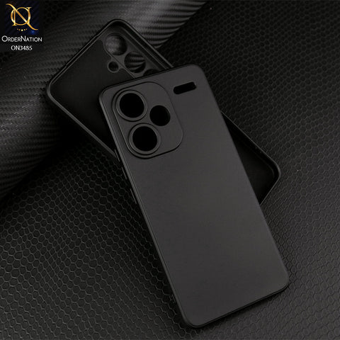 Xiaomi Redmi Note 13 Pro Plus 5G Cover - Black - ONation Silica Gel Series - HQ Liquid Silicone Elegant Colors Camera Protection Soft Case