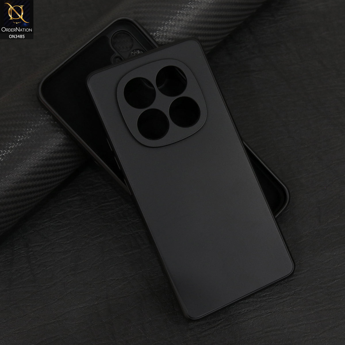 Xiaomi Redmi Note 14 Pro 4G Cover - Black - ONation Silica Gel Series - HQ Liquid Silicone Elegant Colors Camera Protection Soft Case