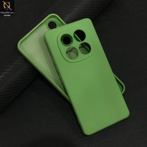 Xiaomi Redmi Note 14 Pro 4G Cover - Light Green - ONation Silica Gel Series - HQ Liquid Silicone Elegant Colors Camera Protection Soft Case