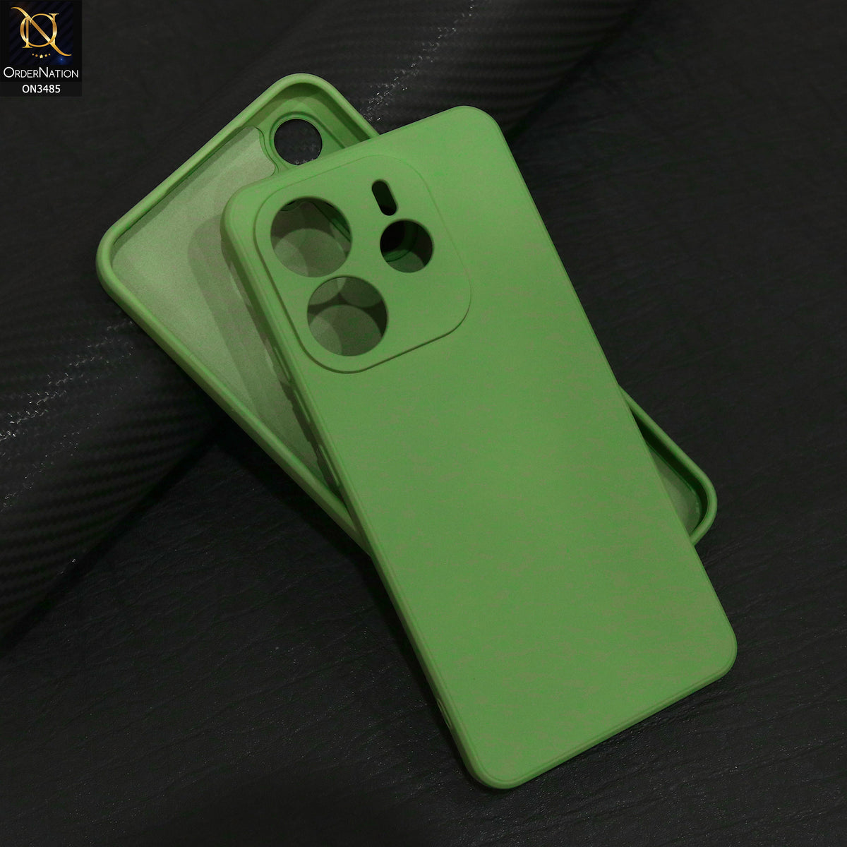 Xiaomi Redmi Note 14 4G Cover - Light Green - ONation Silica Gel Series - HQ Liquid Silicone Elegant Colors Camera Protection Soft Case