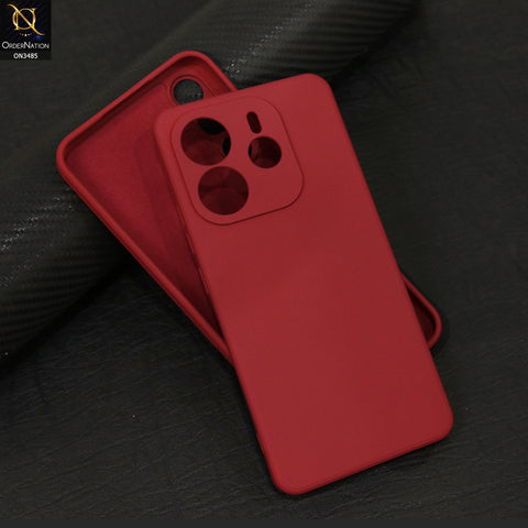 Xiaomi Redmi Note 14 4G Cover - Red - ONation Silica Gel Series - HQ Liquid Silicone Elegant Colors Camera Protection Soft Case