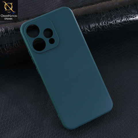 Oppo Reno 15c Cover - Green - ONation Silica Gel Series - HQ Liquid Silicone Elegant Colors Camera Protection Soft Case