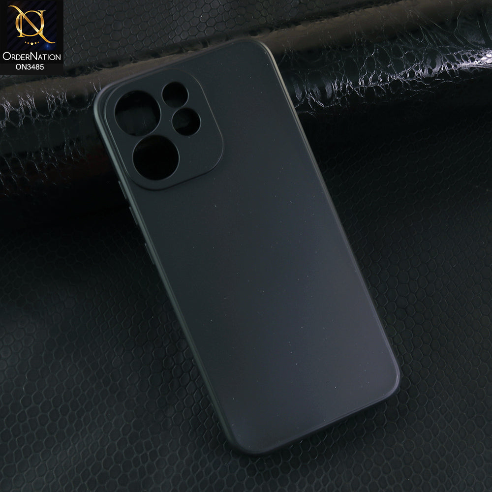 Oppo Reno 15F Cover - Black - ONation Silica Gel Series - HQ Liquid Silicone Elegant Colors Camera Protection Soft Case