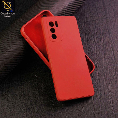 Oppo Reno 6 Pro 5G Cover - Dark Red - ONation Silica Gel Series - HQ Liquid Silicone Elegant Colors Camera Protection Soft Case