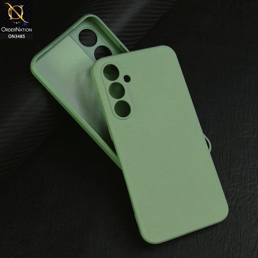 Samsung Galaxy S25 Plus Cover - Light Green - ONation Silica Gel Series - HQ Liquid Silicone Elegant Colors Camera Protection Soft Case
