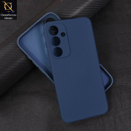Samsung Galaxy S24 FE Cover - Blue - ONation Silica Gel Series - HQ Liquid Silicone Elegant Colors Camera Protection Soft Case