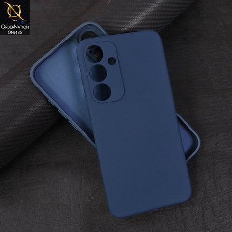 Samsung Galaxy S24 FE Cover - Blue - ONation Silica Gel Series - HQ Liquid Silicone Elegant Colors Camera Protection Soft Case