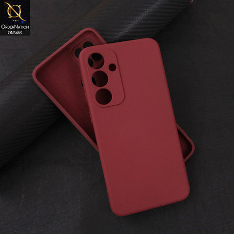 Samsung Galaxy A55 Cover - Red - ONation Silica Gel Series - HQ Liquid Silicone Elegant Colors Camera Protection Soft Case