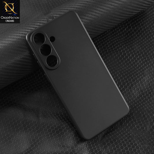 Samsung Galaxy S26 Cover - Black - ONation Silica Gel Series - HQ Liquid Silicone Elegant Colors Camera Protection Soft Case