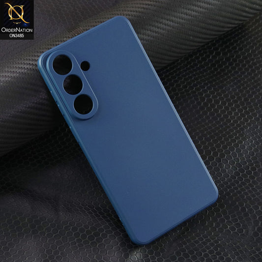 Samsung Galaxy S26 Plus Cover - Blue - ONation Silica Gel Series - HQ Liquid Silicone Elegant Colors Camera Protection Soft Case