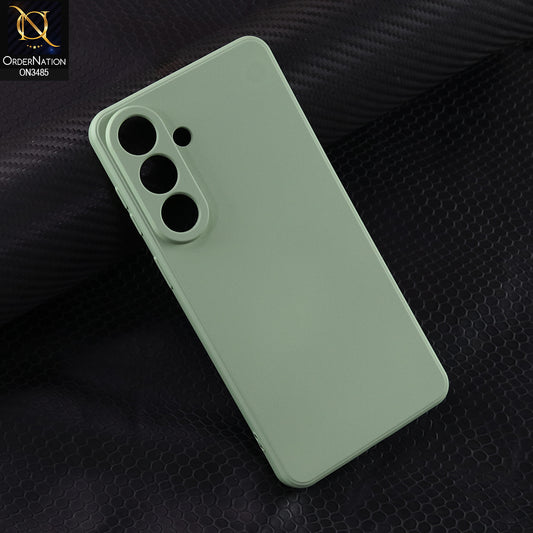 Samsung Galaxy S26 Plus Cover - Light Green  - ONation Silica Gel Series - HQ Liquid Silicone Elegant Colors Camera Protection Soft Case