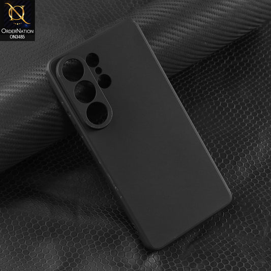 Samsung Galaxy S26 Ultra Cover - Black - ONation Silica Gel Series - HQ Liquid Silicone Elegant Colors Camera Protection Soft Case