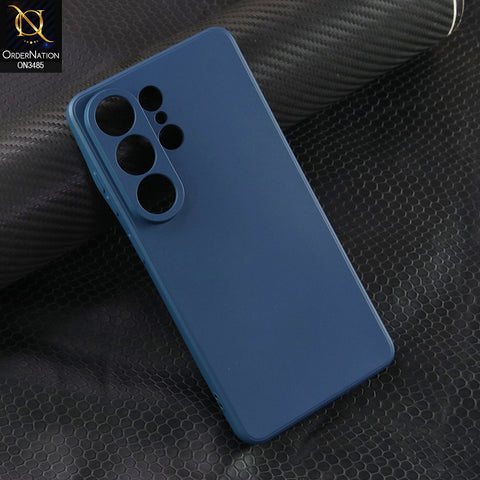 Samsung Galaxy S26 Ultra Cover - Blue - ONation Silica Gel Series - HQ Liquid Silicone Elegant Colors Camera Protection Soft Case