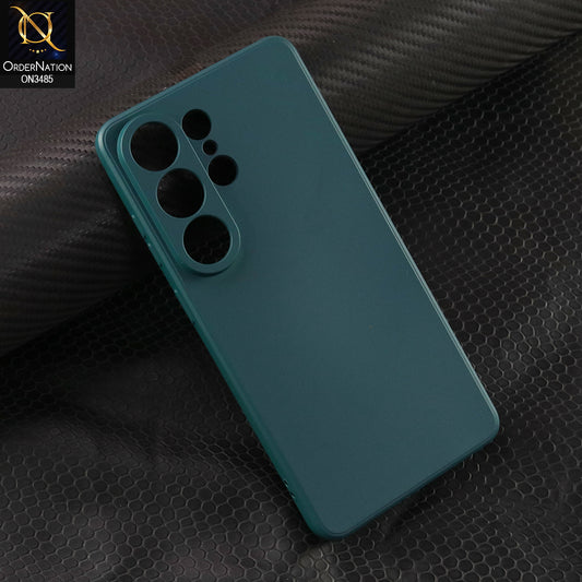 Samsung Galaxy S26 Ultra Cover - Dark Green - ONation Silica Gel Series - HQ Liquid Silicone Elegant Colors Camera Protection Soft Case
