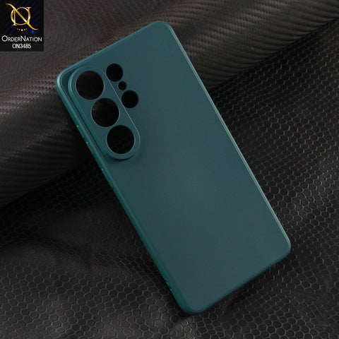 Samsung Galaxy S26 Ultra Cover - Dark Green - ONation Silica Gel Series - HQ Liquid Silicone Elegant Colors Camera Protection Soft Case