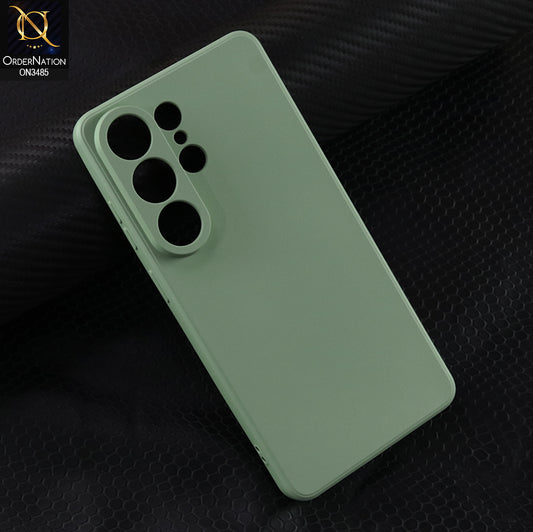 Samsung Galaxy S26 Ultra Cover - Light Green  - ONation Silica Gel Series - HQ Liquid Silicone Elegant Colors Camera Protection Soft Case