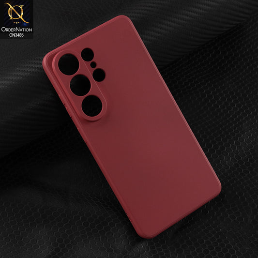 Samsung Galaxy S26 Ultra Cover - Red - ONation Silica Gel Series - HQ Liquid Silicone Elegant Colors Camera Protection Soft Case