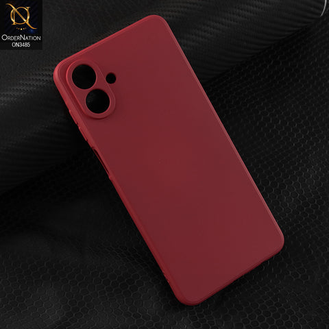 Samsung Galaxy M07 Cover - Red - ONation Silica Gel Series - HQ Liquid Silicone Elegant Colors Camera Protection Soft Case