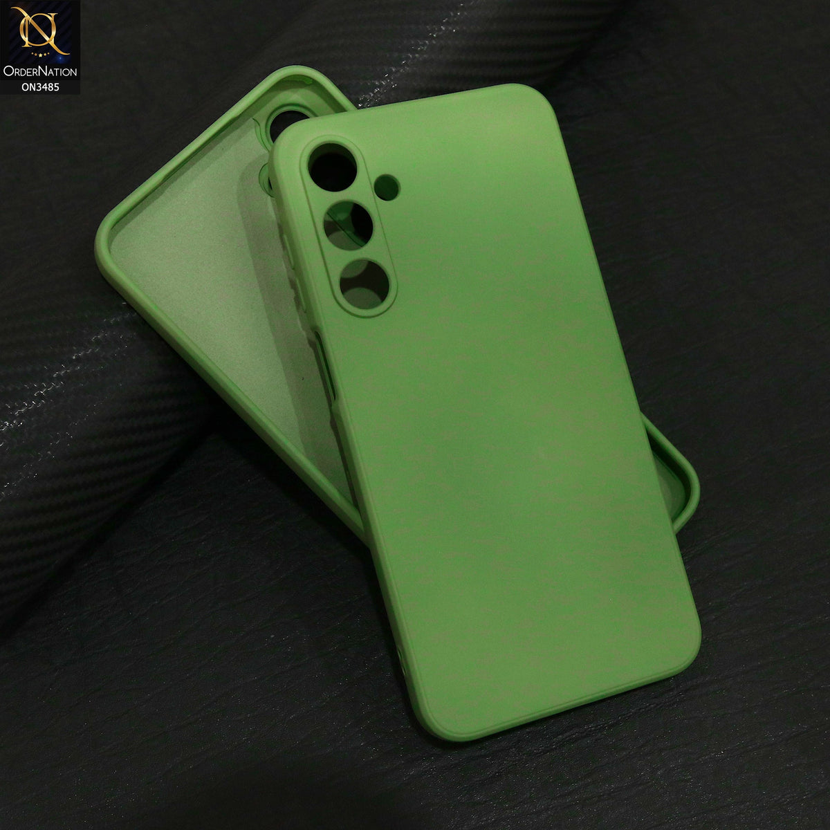 Samsung Galaxy A16 Cover - Light Green - ONation Silica Gel Series - HQ Liquid Silicone Elegant Colors Camera Protection Soft Case
